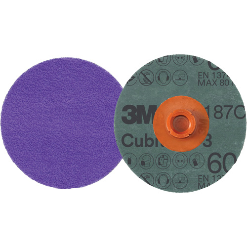 Cubitron 3 Roloc Fibre Disc, 4" Dia., 60+ Grit, Ceramic D. Morneault & Fils