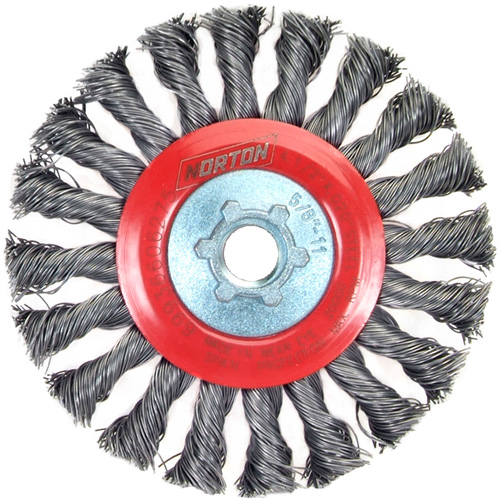Bosses &agrave; fils nou&eacute;s standards, Dia. 4-1/2", Fils 0,02", Arbre 5/8"-11, Acier D. Morneault & Fils