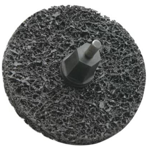 Disques non tiss&eacute;s &agrave; remplacement rapide pour d&eacute;capage Bear-Tex, 3" dia., Grain Extra grossier, Carbure de silicium D. Morneault & Fils
