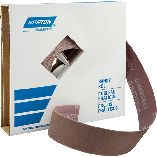 Rouleaux pour l'atelier Metalite K225, Oxyde d'aluminium, 1-1/2" la x 150' lo, Grain 40 D. Morneault & Fils