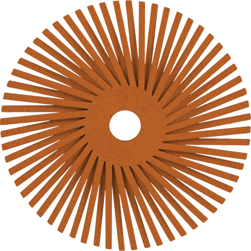 Scotch-Brite Type A Precision Radial Bristle Brush PN-RB, Ceramic, 80+ Grit, 3" Dia. D. Morneault & Fils