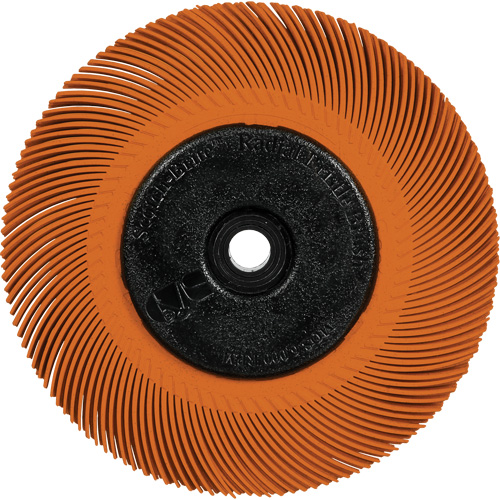 Scotch-Brite Type C Precision Radial Bristle Brush PN-RB with Flange, Ceramic, 80+ Grit, 7-5/8" Dia. D. Morneault & Fils