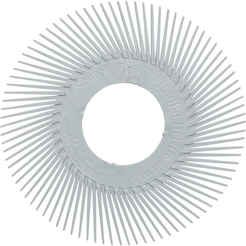 Brosse radiale en soies de pr&eacute;cision type A PN-RB sans adaptateur Scotch-Brite , C&eacute;ramique, Grain 120+, 6" dia. D. Morneault & Fils