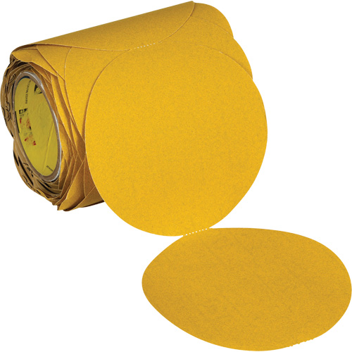 Disque abrasif dor&eacute; en rouleau Stikit 09312, 6" dia., Grain 120, Oxyde d'aluminium D. Morneault & Fils