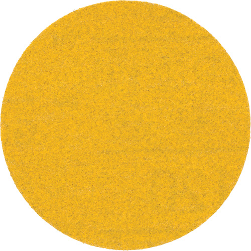 Hookit Gold Abrasive Disc, 3" Dia., 120 Grit, Aluminum Oxide, C Weight D. Morneault & Fils