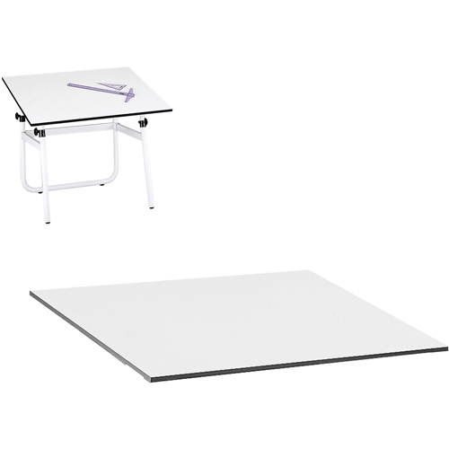 Table Top for Vista Adjustable Drawing Table, 48" W x 3/4" H, White D. Morneault & Fils