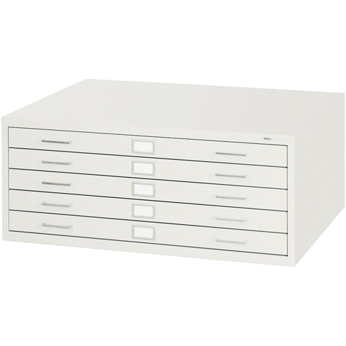 Steel Plan Files-5 Drawer, 5 Drawers, 40-3/8" W x 29-3/8" D x 16-1/2" H D. Morneault & Fils