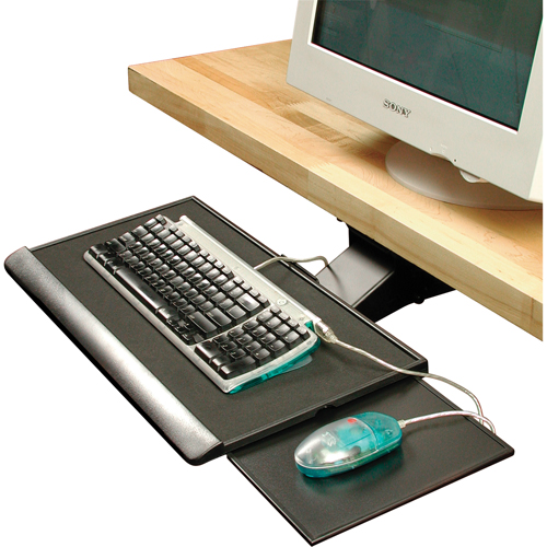 Heavy-Duty Articulating Keyboard Trays With Mouse Platform D. Morneault & Fils