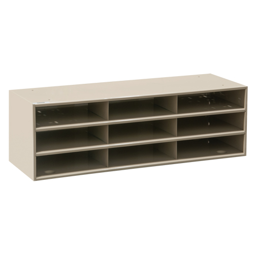 Data Organizers, Stationary, 15 Slots, Steel, 33-3/4" W x 11 5/8" D x 17 3/4" H D. Morneault & Fils