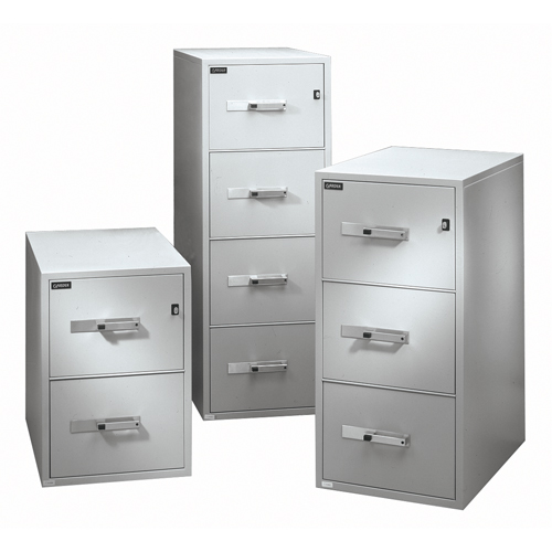 Fire Resistant Filing Cabinets, Steel, 3 Drawers, 19-3/4" W x 31" D x 41" H, Black D. Morneault & Fils