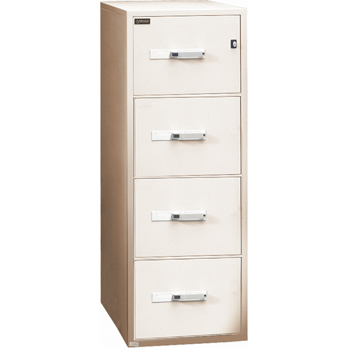 Classeurs &agrave; l'&eacute;preuve du feu, Acier, 4 tiroirs, 19-3/4" la x 31" p x 54" h, Beige D. Morneault & Fils