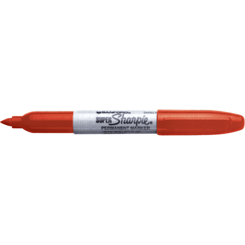 Marqueurs permanents - Super, Rouge, Pointe Fin D. Morneault & Fils