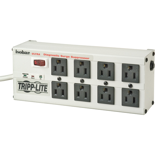 Isobar&reg; Premium Surge Suppressors, 8 Outlets, 3840 J, 1440 W, 12' Cord D. Morneault & Fils