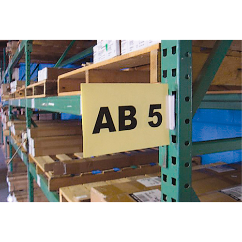 Ensembles d'&eacute;tiquettes pour all&eacute;es d'entrep&ocirc;t Slip 'N Stik, 11" x 8-1/2", Plastique D. Morneault & Fils