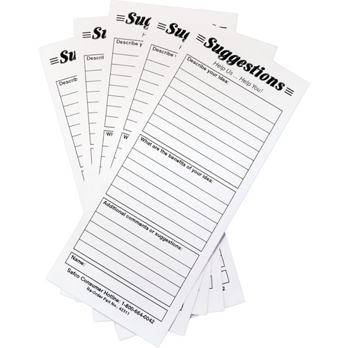 Suggestion Boxes - Suggestion Cards, 25/pkg D. Morneault & Fils