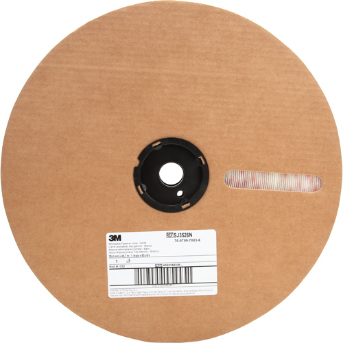 Fastener, Loop, 50 yds x 5/8", Adhesive, White D. Morneault & Fils