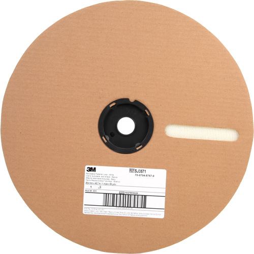 Fastener, Loop, 50 yds x 1", Adhesive, White D. Morneault & Fils