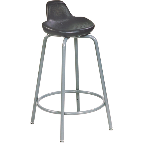 Tabouret de s&eacute;rie 500, Position assise/debout, Ajustable, , Polyur&eacute;thane Si&egrave;ge, Noir D. Morneault & Fils