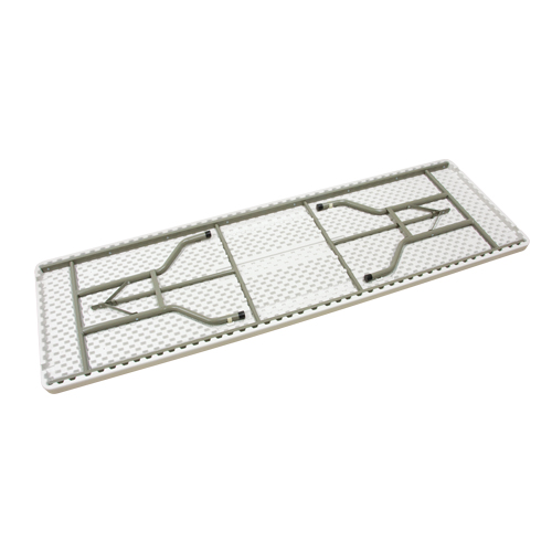 Table pliante, Rectangulaire, 96" l x 30" la, Poly&eacute;thyl&egrave;ne, Blanc D. Morneault & Fils