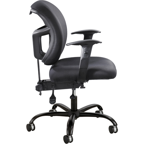 Alday Intensive Use 24/7 Task Chairs, Nylon, Black, 500 lbs. Capacity D. Morneault & Fils