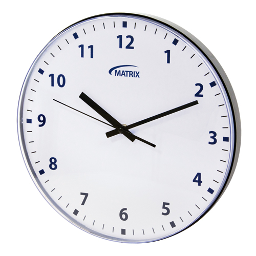 Horloge 12 h, Analogique, &agrave; piles, 12-3/4", Noir D. Morneault & Fils