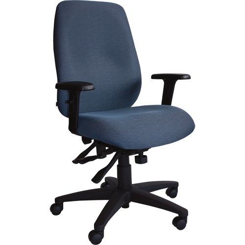 Chaises ergonomiques Cierra , Tissu, Bleu, Capacit&eacute; 250 lb D. Morneault & Fils