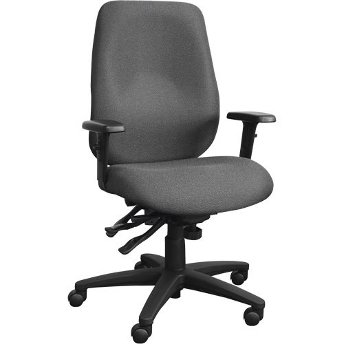 Cierra Ergonomic Chairs, Fabric, Grey, 250 lbs. Capacity D. Morneault & Fils