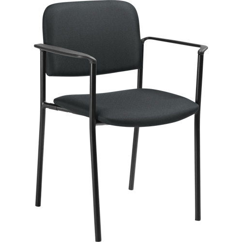 Stacking Chairs, Fabric, 32" High, 300 lbs. Capacity, Charcoal D. Morneault & Fils