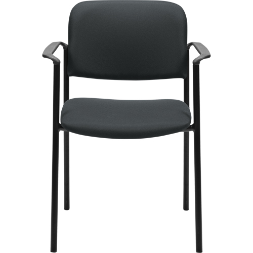 Stacking Chairs, Fabric, 32" High, 300 lbs. Capacity, Charcoal D. Morneault & Fils