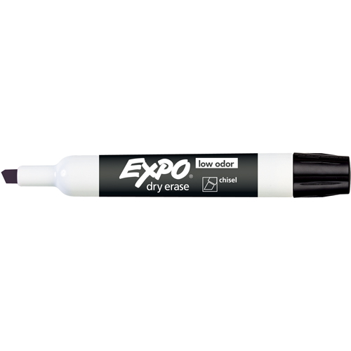 Expo&reg; Whiteboard Marker - Black, Black, Chisel Tip D. Morneault & Fils