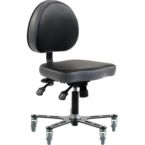 Chaise ergonomique &agrave; inclinaison r&eacute;glable SF180, Mobile, Ajustable Hauteur D. Morneault & Fils