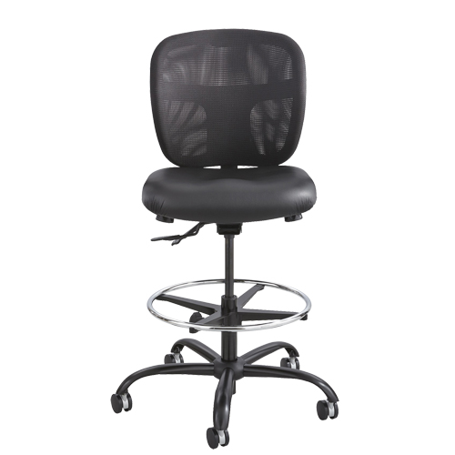 Tabouret robuste Vue, Vinyle, Noir, Capacit&eacute; 350 lb D. Morneault & Fils