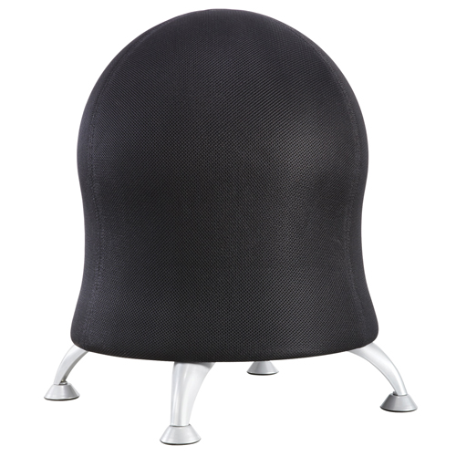 Zenergy Ball Chair, Fabric, Black, 250 lbs. Capacity D. Morneault & Fils