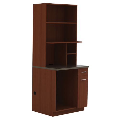 Modular Cabinet, Melamine, 39" H x 36" W x 25" D, Mahogany D. Morneault & Fils