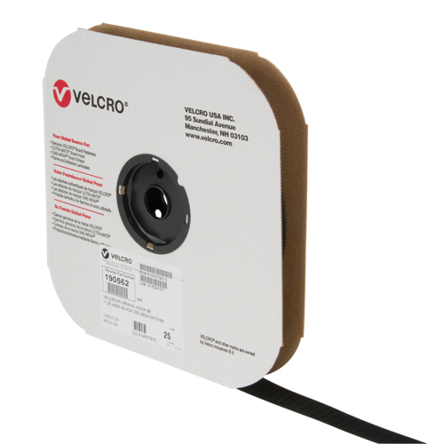 Fastener Tape, Hook, 25 yds x 1", Sew-On, Black D. Morneault & Fils