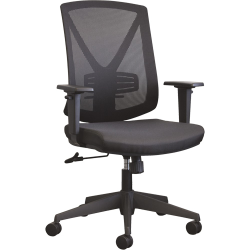 Activ A-47 Synchro Office Chair, Fabric, Black, 275 lbs. Capacity D. Morneault & Fils