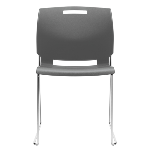 Chair, Plastic, 32-1/2" High, 300 lbs. Capacity, Grey D. Morneault & Fils