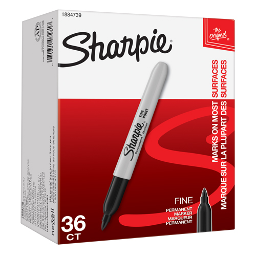 Permanent Marker, Fine, Black D. Morneault & Fils