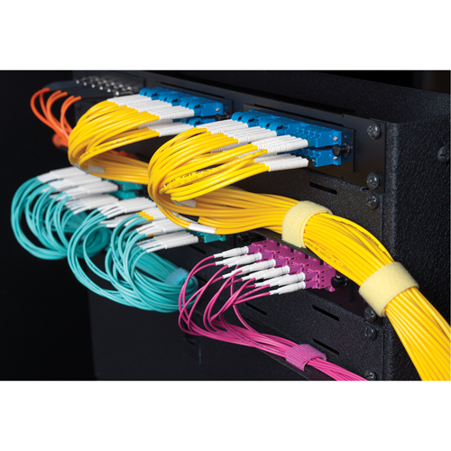 Ruban pour gestion des c&acirc;bles One-Wrap, Boucle et crochet, 25 vg x 3/4", Auto-aggripant, Aqua D. Morneault & Fils