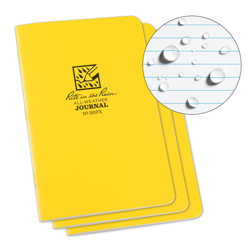 Notebook, Soft Cover, Yellow, 48 Pages, 4-5/8" W x 7" L D. Morneault & Fils