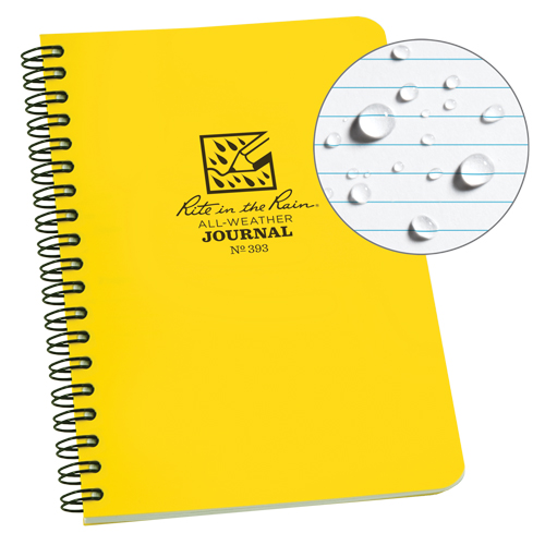 Side-Spiral Notebook, Soft Cover, Yellow, 64 Pages, 4-5/8" W x 7" L D. Morneault & Fils