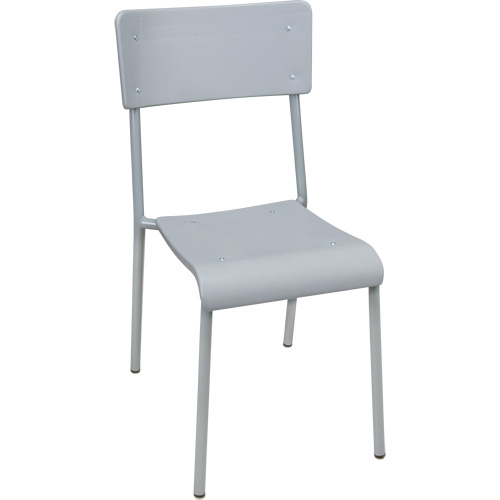 Chaises empilables Ventura, Polypropyl&egrave;ne, Hauteur 36", Capacit&eacute; 300 lb, Gris D. Morneault & Fils