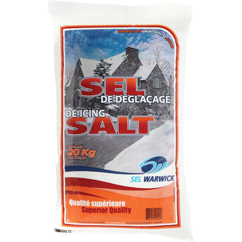 Ice Melting Salt, 44.1 lbs. (20 kg), Bag, -10°C (14°F) D. Morneault & Fils