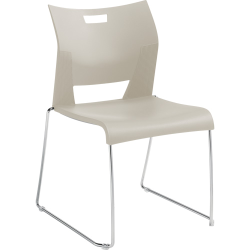 Chaise de formation sans bras Duet, Plastique, Hauteur 33-1/4", Capacit&eacute; 350 lb, Blanc D. Morneault & Fils