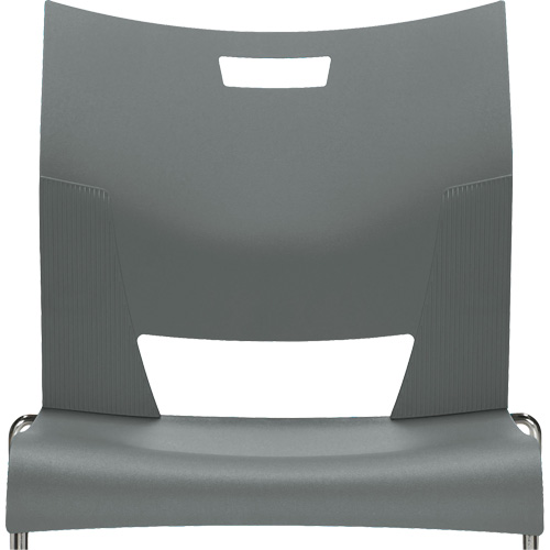 Chaise de formation sans bras Duet, Plastique, Hauteur 33-1/4", Capacit&eacute; 350 lb, Gris D. Morneault & Fils