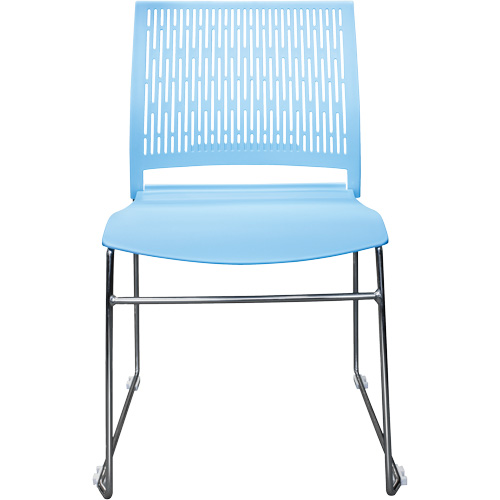 Activ Series Stacking Chairs, Polypropylene, 32-3/8" High, 275 lbs. Capacity, Blue D. Morneault & Fils