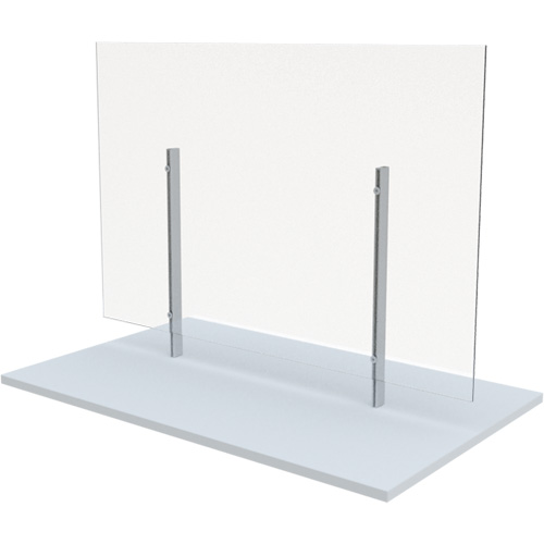 Vitre hygi&eacute;nique sur pied, 48" la x 36" h D. Morneault & Fils