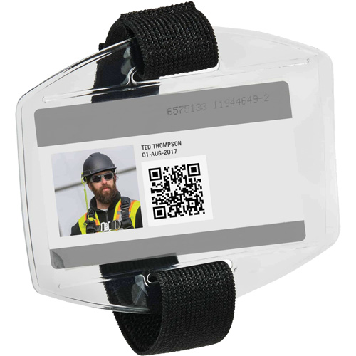 Squids&reg; 3386 Vinyl Armband ID Badge Holder D. Morneault & Fils