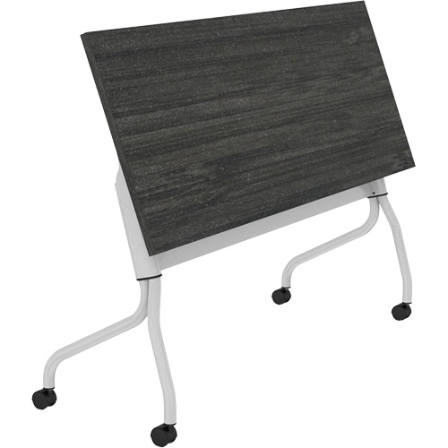Table de formation &agrave; dessus rabattable Newland, 24" lo x 60" la x 29-1/2" h, Brun fonc&eacute; D. Morneault & Fils