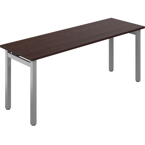 Table bureau Newland, 29-7/10" lo x 72" la x 29-3/5" h, Brun fonc&eacute; D. Morneault & Fils
